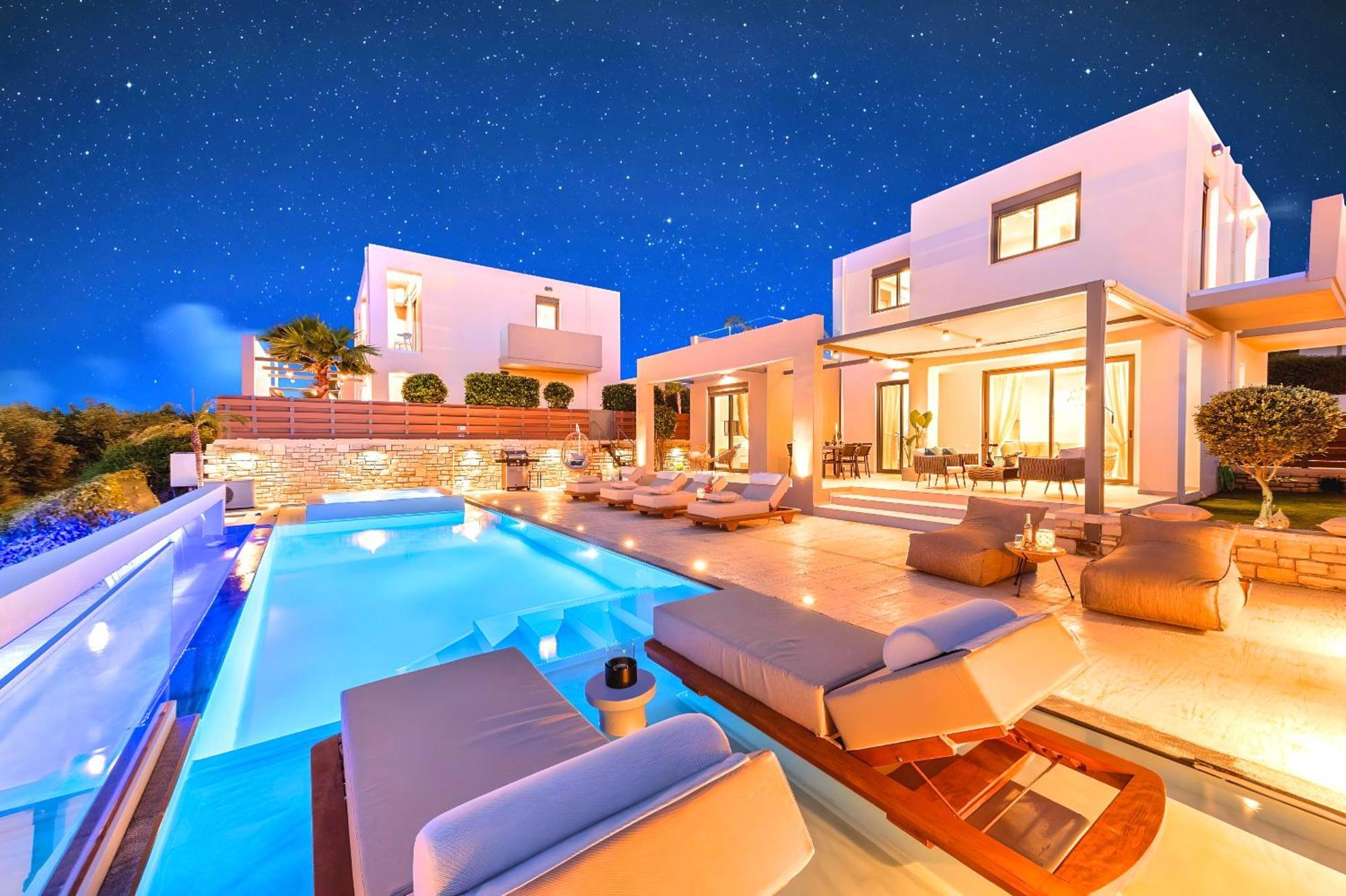 Minoas Villas Heated Pool Kournás 외부 사진