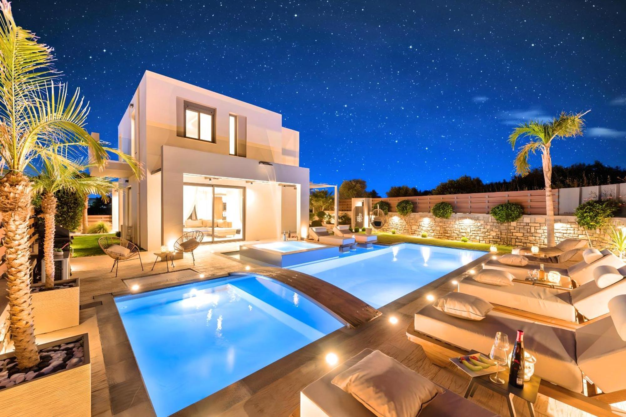 Minoas Villas Heated Pool Kournás 외부 사진