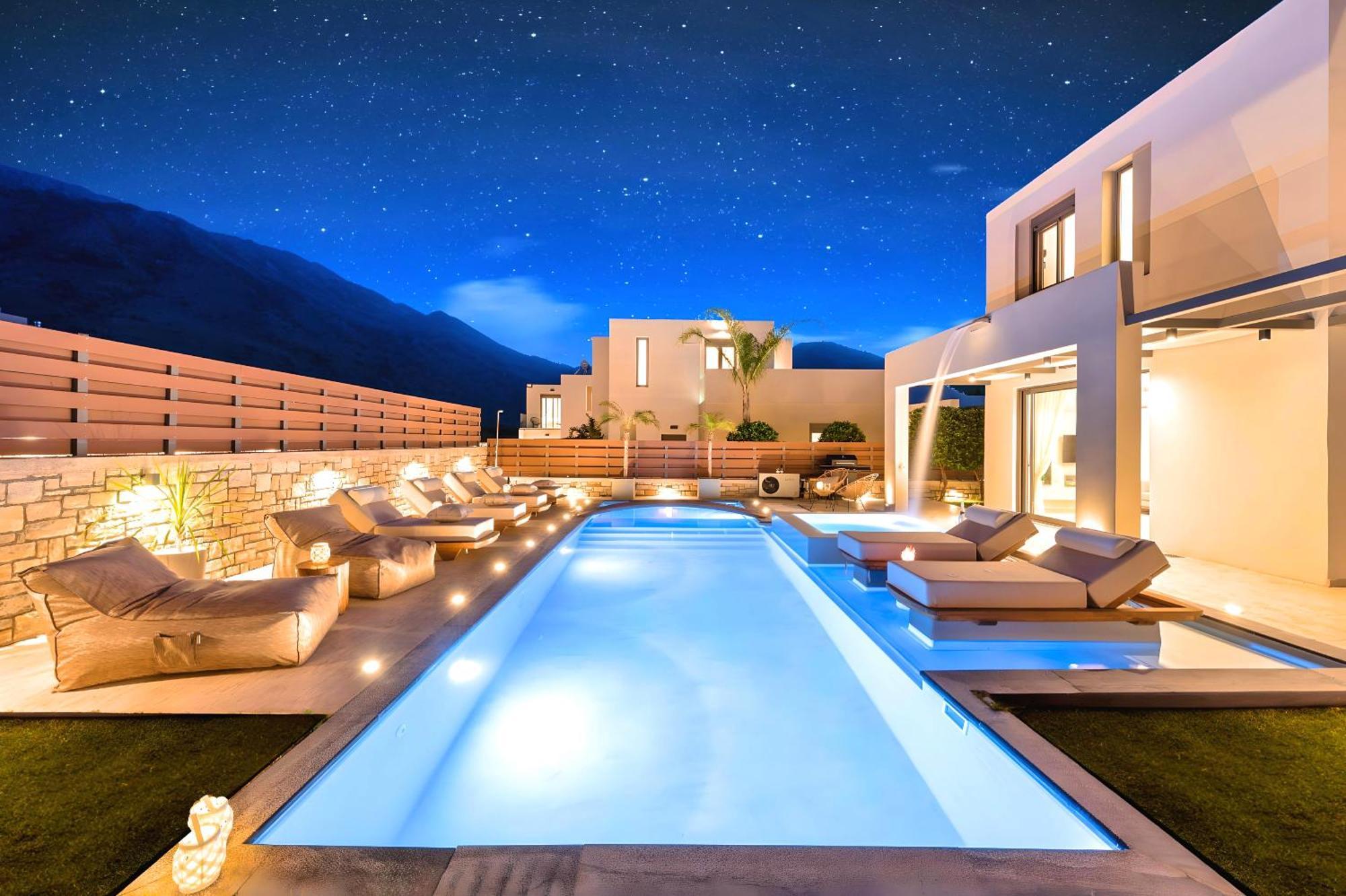 Minoas Villas Heated Pool Kournás 외부 사진