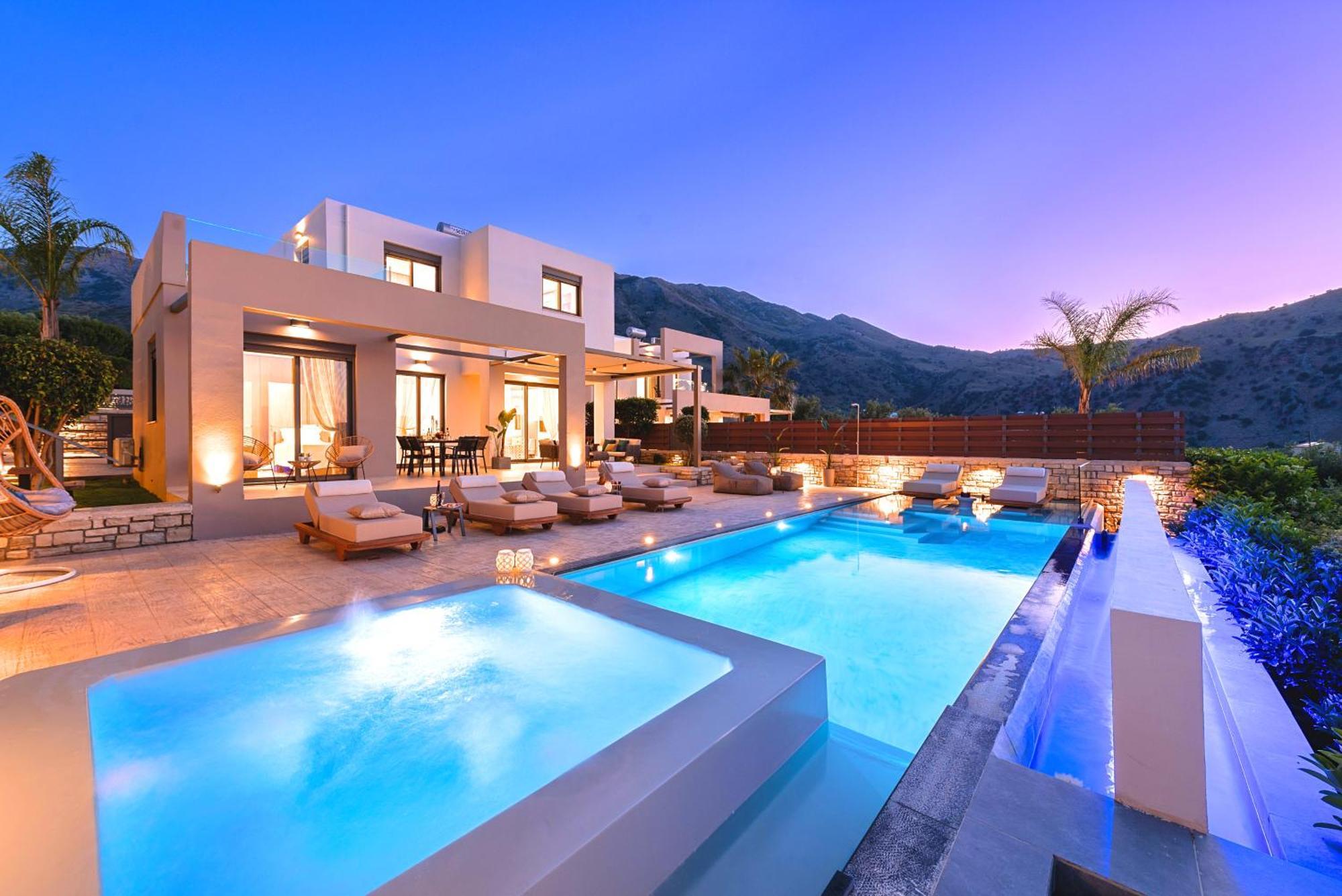 Minoas Villas Heated Pool Kournás 외부 사진
