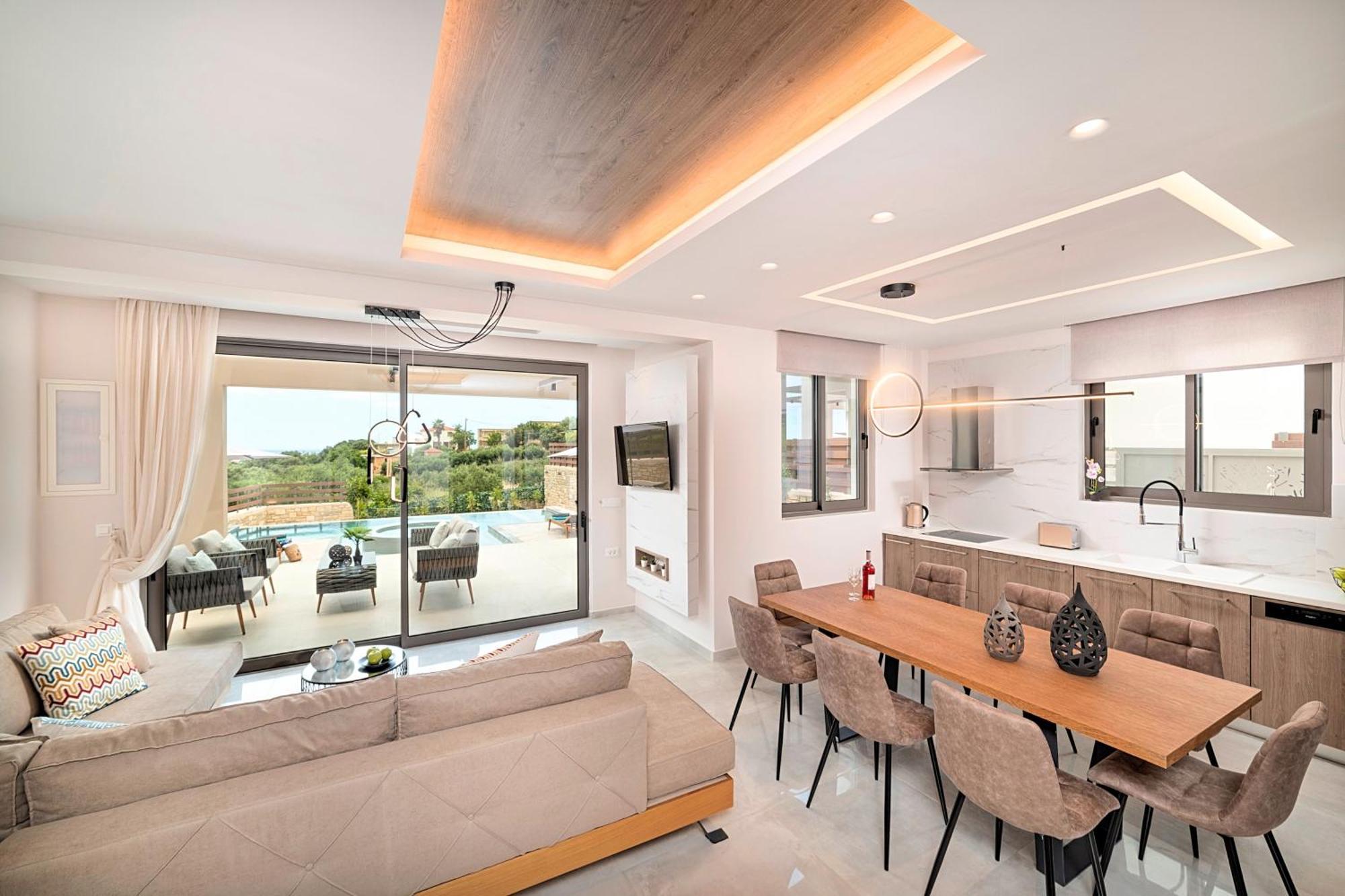 Minoas Villas Heated Pool Kournás 외부 사진
