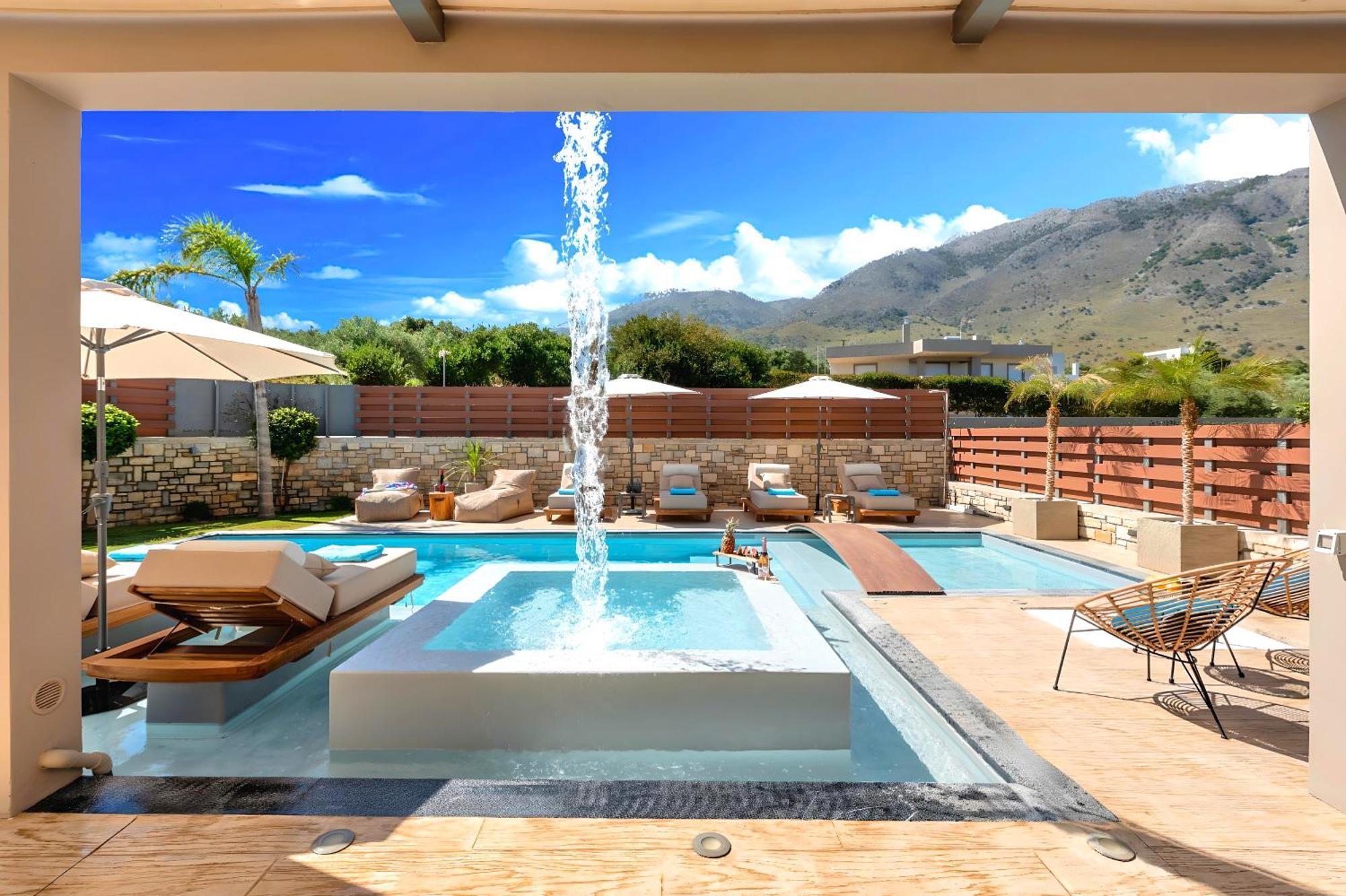 Minoas Villas Heated Pool Kournás 외부 사진