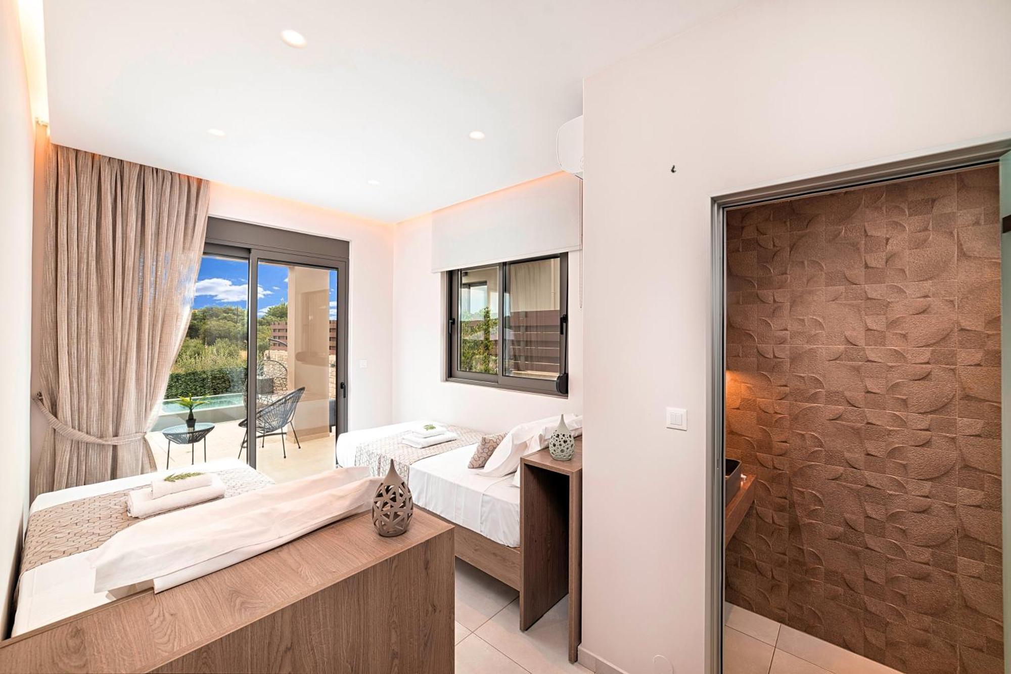 Minoas Villas Heated Pool Kournás 외부 사진