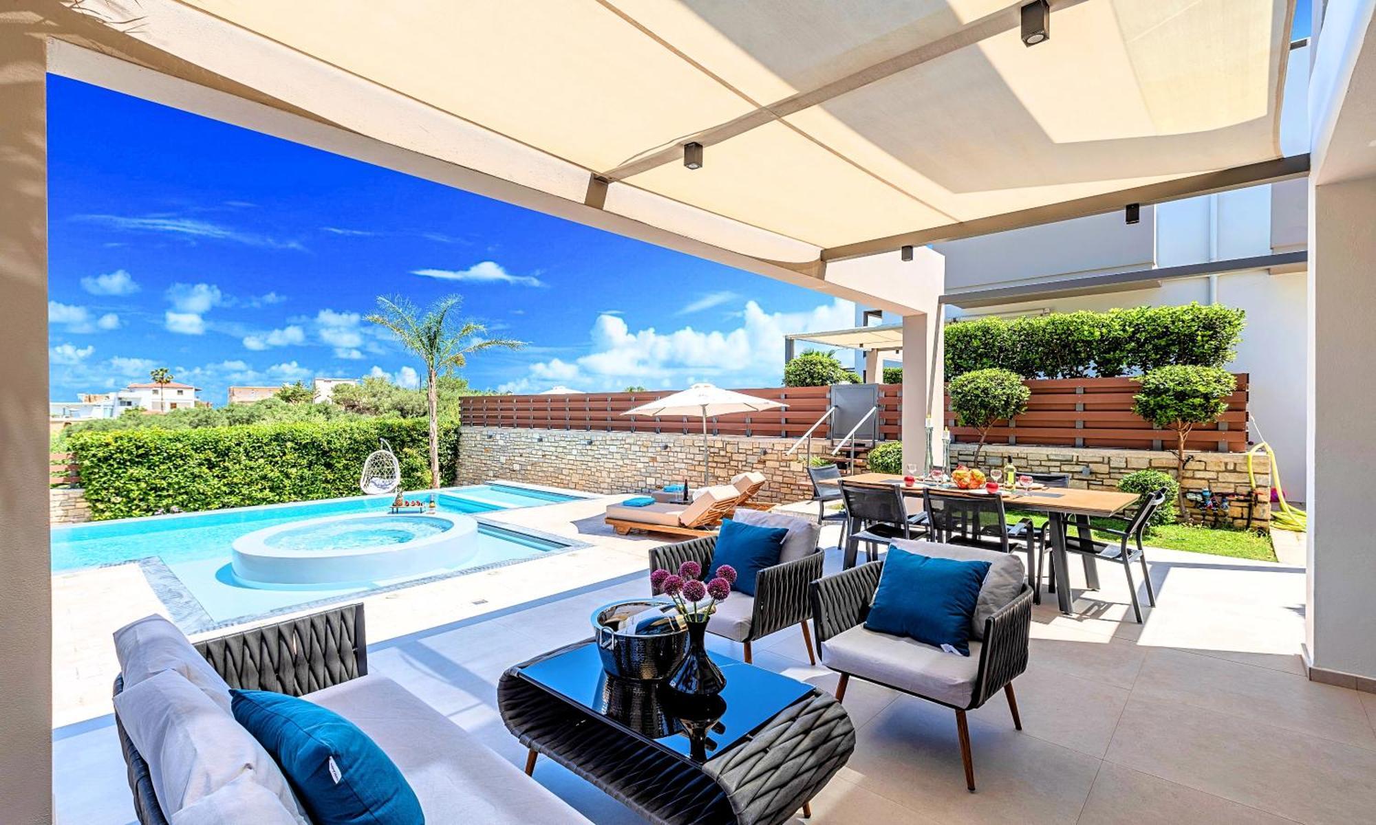 Minoas Villas Heated Pool Kournás 외부 사진