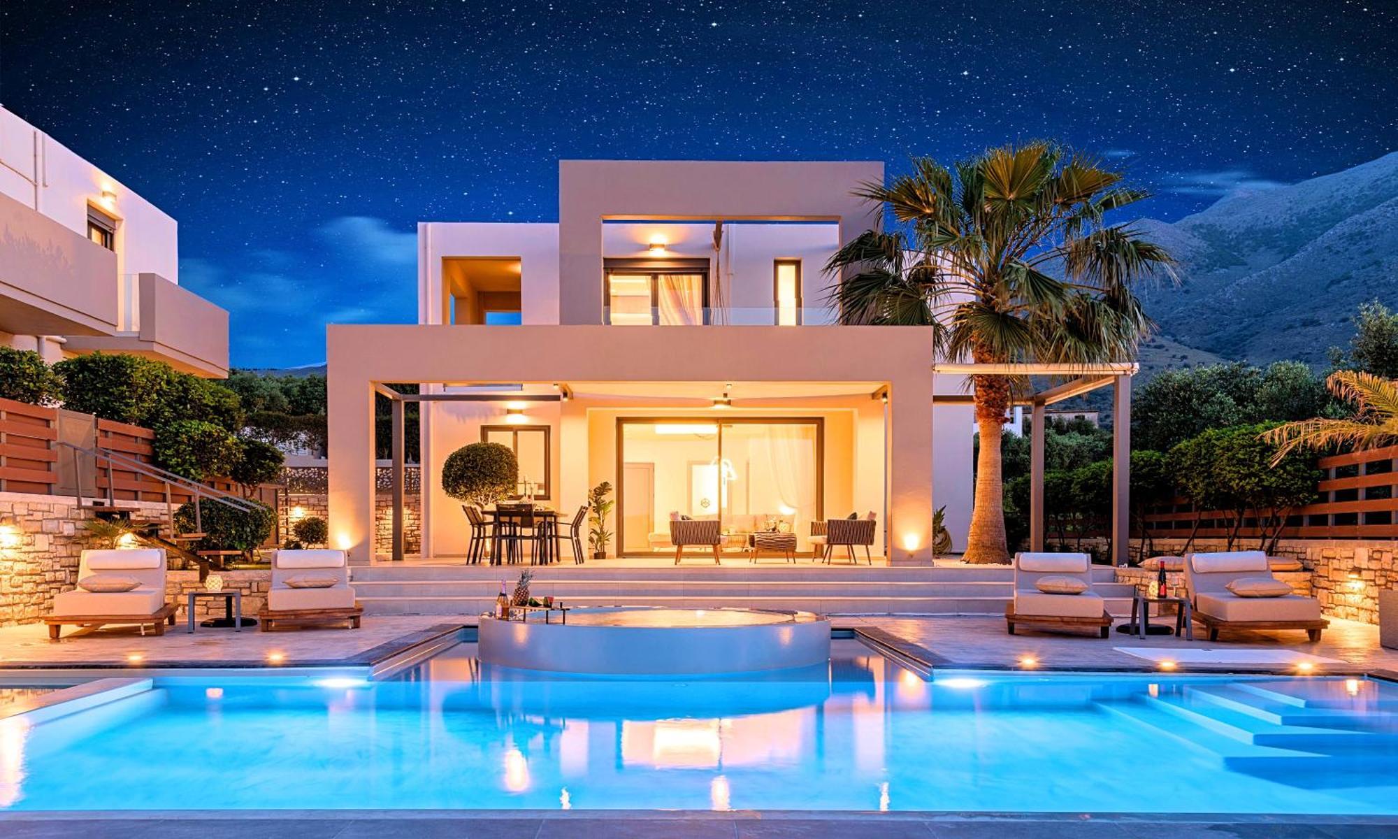 Minoas Villas Heated Pool Kournás 외부 사진